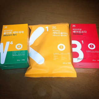 레인보우샵 올인원세탁세제,베이킹소다 스틱포6개입+세탁조클리너 — 3.5점을 준 리뷰어가 2018년 4월 올린 사용 사진