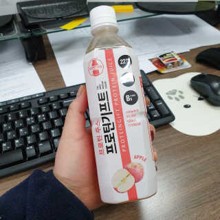 프로틴주스 프로틴기프트 — 5점을 준 리뷰어가 2019년 3월 올린 사용 사진