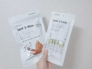 [펫토리아] 한입뚝딱 바이트 + 짜먹는 한입뚝딱 SET — 5점을 준 리뷰어가 2020년 2월 올린 사용 사진