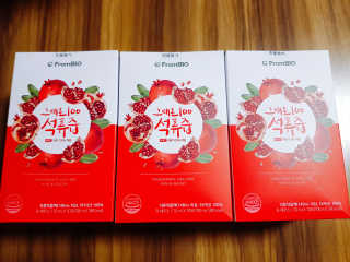 프롬바이오 오직 석류만 [그대로100 석류즙] 하루 1포로 건강하게 — 5점을 준 리뷰어가 2019년 9월 올린 사용 사진