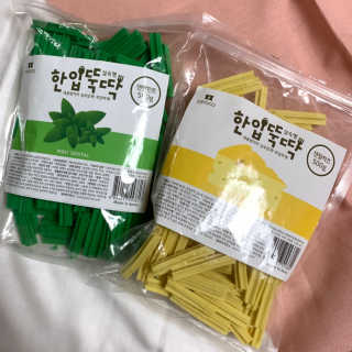 [펫토리아] BEST 한입뚝딱 실속형 강아지 덴탈껌 — 5점을 준 리뷰어가 2019년 2월 올린 사용 사진