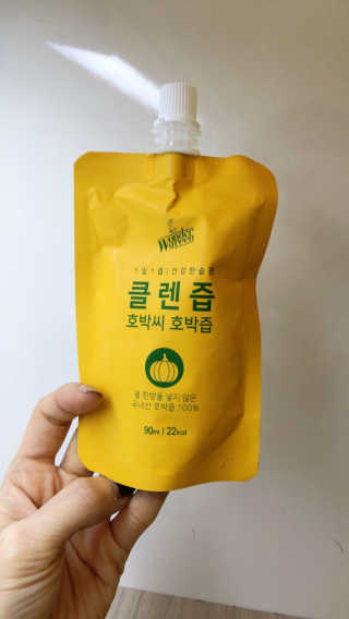 원더그린 물 한방울 넣지 않은 호박씨호박즙 — 5점을 준 리뷰어가 2018년 1월 올린 사용 사진