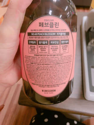 더블유드레스룸 페브클린 500ml — 5점을 준 리뷰어가 2018년 8월 올린 사용 사진