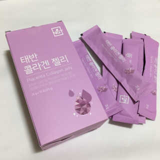 네츄럴굿띵스 태반 콜라겐 젤리 15포 — 5점을 준 리뷰어가 2019년 6월 올린 사용 사진