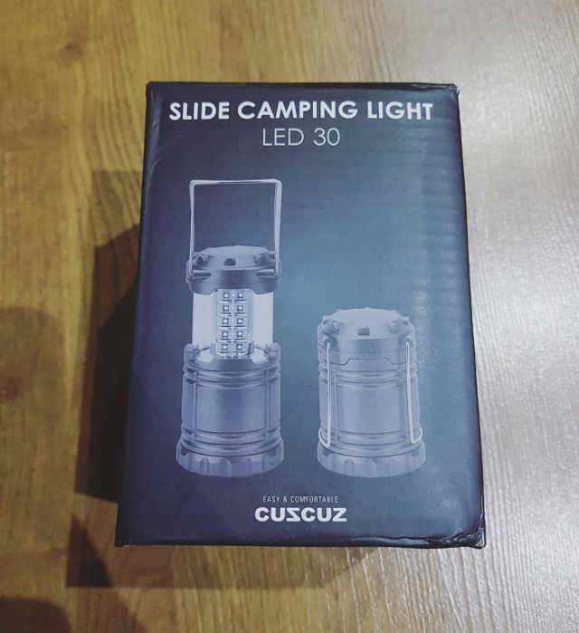 커스커즈 슬라이드 캠핑등 LED 30구 리뷰 사진