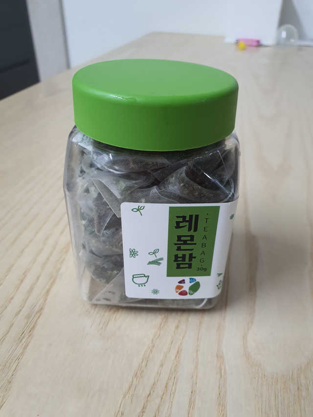 국내산 레몬밤 티백 리뷰 사진
