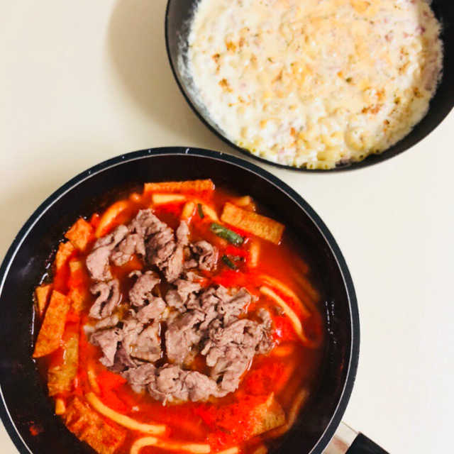 트리플 맥앤치즈, 호로록 우삼겹 떡볶이 세트 리뷰 사진