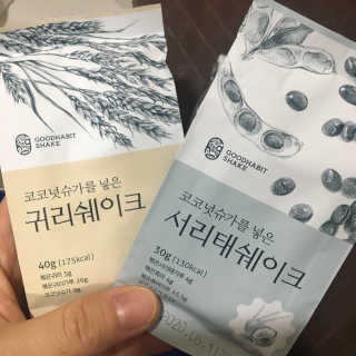 착한습관 귀리쉐이크와 서리태쉐이크 — 5점을 준 리뷰어가 2018년 8월 올린 사용 사진