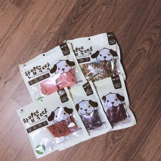 펫토리아 한입뚝딱 국내산 강아지간식 BEST 5종 — 5점을 준 리뷰어가 2019년 5월 올린 사용 사진