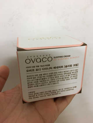 오바코 ovaco 오바코 슬리핑 크림 — 4.67점을 준 리뷰어가 2017년 12월 올린 사용 사진