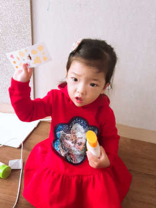 꼬모조이 초크초크 콩순이 탑투토 로션 — 5점을 준 리뷰어가 2019년 12월 올린 사용 사진