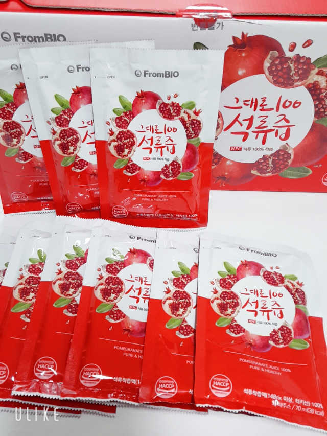 오직 석류만 [그대로100 석류즙] 하루 1포로 건강하게 리뷰 사진