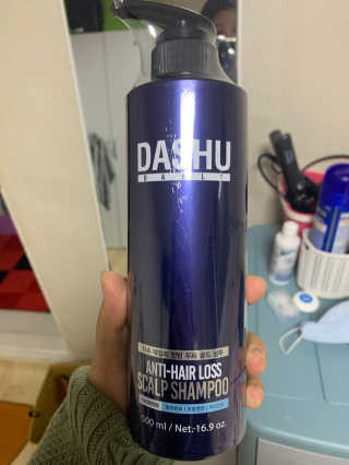 다슈코리아 다슈 데일리 단백질 한방 두피 골드 샴푸 500ml — 5점을 준 리뷰어가 2019년 12월 올린 사용 사진