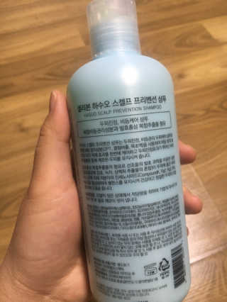 셀리본 하수오 내츄럴 프리벤션 탈모관리 샴푸 300ml — 5점을 준 리뷰어가 2019년 11월 올린 사용 사진