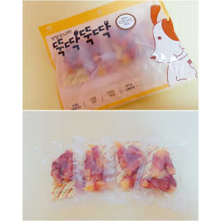 [펫토리아] 뚝딱뚝딱 400g 강아지 간식 베스트5종 — 5점을 준 리뷰어가 2019년 1월 올린 사용 사진