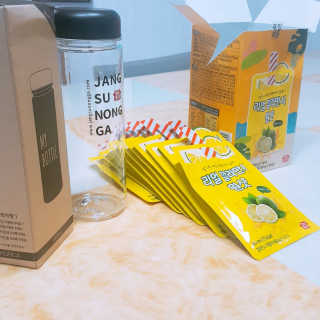 장수농가 리얼깔라만시 원샷 50ml 10팩+보틀 — 5점을 준 리뷰어가 2019년 6월 올린 사용 사진