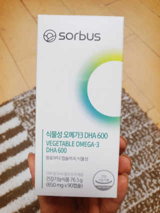 소버스 식물성 오메가3 DHA 600 — 5점을 준 리뷰어가 2020년 3월 올린 사용 사진