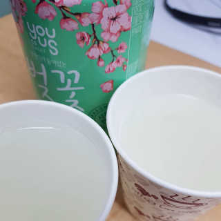 GS25 벚꽃 팝콘 + 벚꽃스파클링 + 벚꽃 청포도 에이드 — 3.5점을 준 리뷰어가 2018년 3월 올린 사용 사진