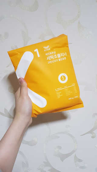 레인보우샵 올인원세탁세제,베이킹소다 스틱포6개입+세탁조클리너 — 4.33점을 준 리뷰어가 2018년 4월 올린 사용 사진