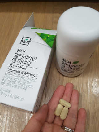 네츄럴굿띵스 퓨어 멀티비타민 앤 미네랄 30일분 — 5점을 준 리뷰어가 2019년 1월 올린 사용 사진
