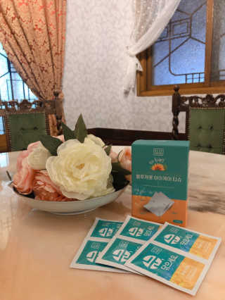 블루캐롯 닦는 루테인, 아이케어 티슈 20P — 3.5점을 준 리뷰어가 2019년 11월 올린 사용 사진