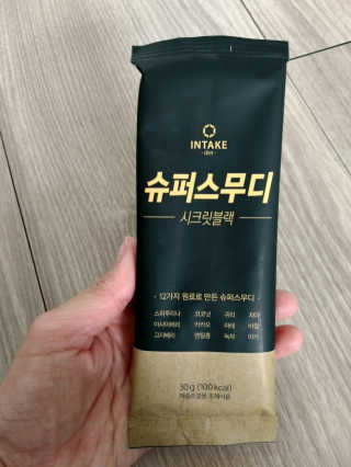 인테이크 슈퍼스무디 시크릿블랙(30g*14팩) — 4점을 준 리뷰어가 2017년 3월 올린 사용 사진