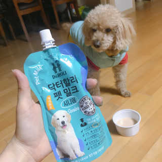 닥터할리펫밀크 8종 — 5점을 준 리뷰어가 2019년 1월 올린 사용 사진
