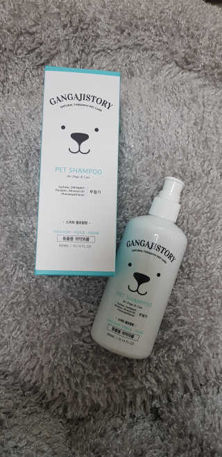 강아지스토리 펫샴푸 300ml — 5점을 준 리뷰어가 2019년 3월 올린 사용 사진