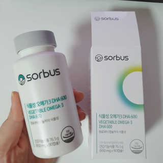 소버스 식물성 오메가3 DHA 600 — 5점을 준 리뷰어가 2020년 1월 올린 사용 사진