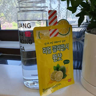 장수농가 리얼깔라만시 원샷 50ml 10팩+보틀 — 5점을 준 리뷰어가 2019년 5월 올린 사용 사진