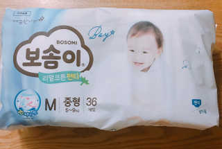 보솜이 리얼코튼 팬티형 — 5점을 준 리뷰어가 2019년 3월 올린 사용 사진
