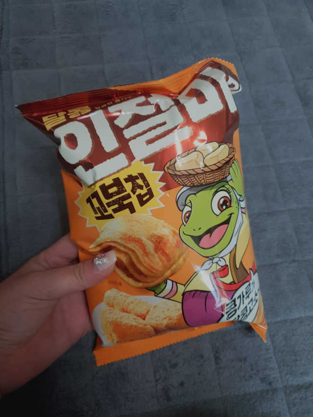 꼬북칩 달콩인절미맛 12봉지 리뷰 사진