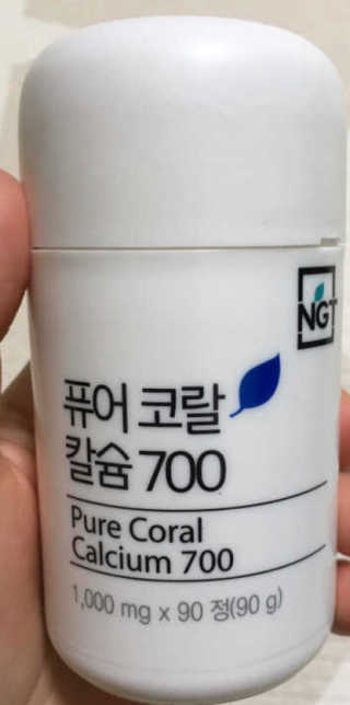 네츄럴굿띵스 퓨어 코랄 칼슘 700 30일분 — 4.83점을 준 리뷰어가 2018년 10월 올린 사용 사진