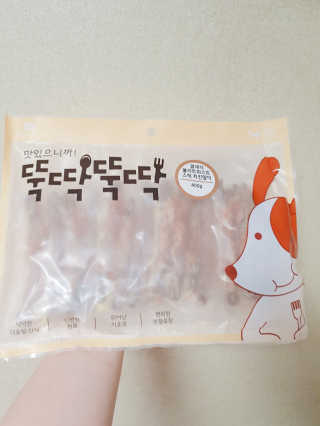 [펫토리아] 뚝딱뚝딱 400g 강아지 간식 베스트5종 — 5점을 준 리뷰어가 2019년 1월 올린 사용 사진