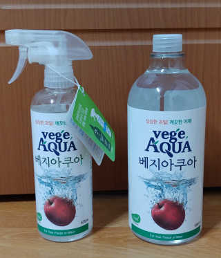 베지아쿠아 475ml + 리필 1000ml 1Set — 5점을 준 리뷰어가 2019년 11월 올린 사용 사진