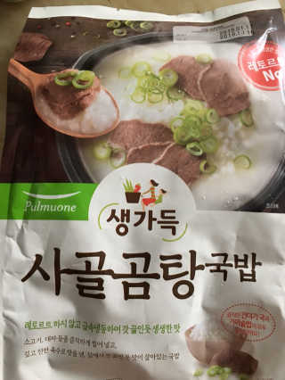 [풀무원] 사골곰탕국밥 황태해장국밥 — 5점을 준 리뷰어가 2018년 6월 올린 사용 사진
