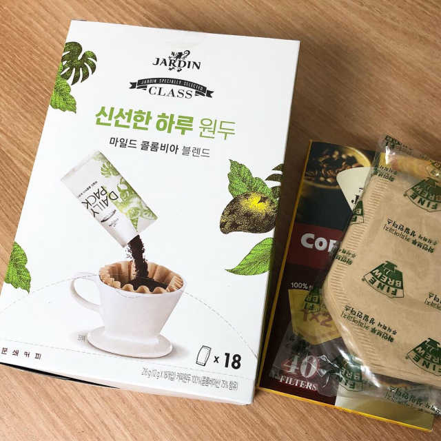 [쟈뎅] 클래스 신선한 하루 원두+여과지 SET 리뷰 사진