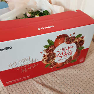 프롬바이오 오직 석류만 [그대로100 석류즙] 하루 1포로 건강하게 — 5점을 준 리뷰어가 2020년 2월 올린 사용 사진