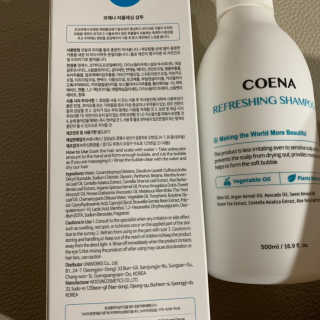 코에나샴푸 500ml — 1점을 준 리뷰어가 2019년 8월 올린 사용 사진