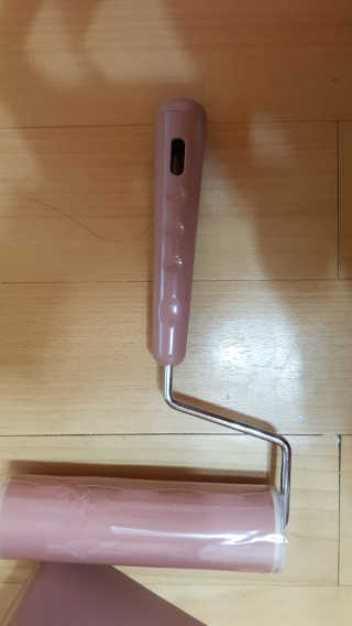 물로 씻어 쓰는 반영구 롤크리너 핸디 모노톤 에디션 — 3.5점을 준 리뷰어가 2019년 8월 올린 사용 사진