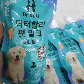 닥터할리펫밀크 8종 — 5점을 준 리뷰어가 2019년 10월 올린 사용 사진
