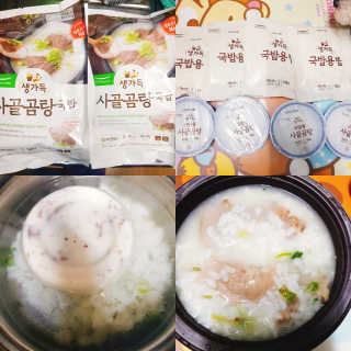 [풀무원] 사골곰탕국밥 황태해장국밥 — 5점을 준 리뷰어가 2018년 6월 올린 사용 사진