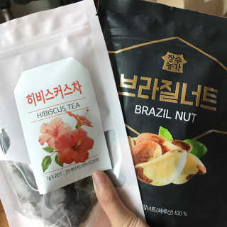 장수농가 브라질너트, 히비스커스 — 5점을 준 리뷰어가 2018년 7월 올린 사용 사진