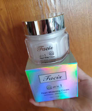 파시스 올인원 진주 화이트닝 크림 100ml — 5점을 준 리뷰어가 2019년 4월 올린 사용 사진