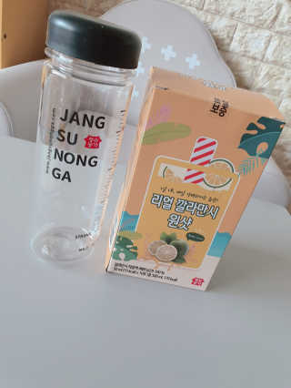 장수농가 리얼깔라만시 원샷 50ml 10팩+보틀 — 5점을 준 리뷰어가 2019년 4월 올린 사용 사진