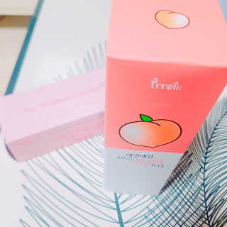 프레티 복숭아 토너 + 소프트 엠보 코튼 화장솜 — 5점을 준 리뷰어가 2019년 4월 올린 사용 사진