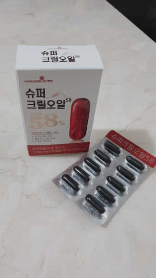메이준뉴트리 슈퍼 크릴 오일58 1000mg x 30캡슐 — 5점을 준 리뷰어가 2020년 2월 올린 사용 사진
