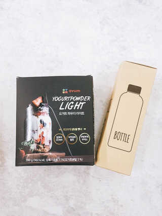 오붐주식회사 오붐 설탕을 뺀 요거트 파우더 라이트 550g+보틀 — 4.5점을 준 리뷰어가 2017년 12월 올린 사용 사진