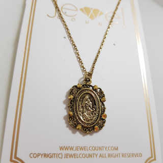 쥬얼카운티 92.5 Silver Byzantine Coin Pendant Necklace — 4점을 준 리뷰어가 2018년 11월 올린 사용 사진