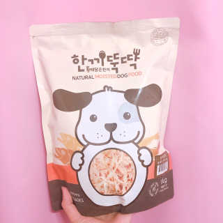 [펫토리아] 맛도 영양도 BEST 한끼뚝딱 강아지 사료 — 4.5점을 준 리뷰어가 2018년 12월 올린 사용 사진